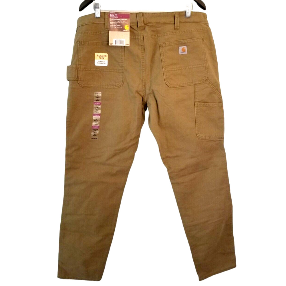 Carhartt Crawford Double Front Women's Pants Sz‎ 16 R 38x30 Slim Fit Rugged Flex